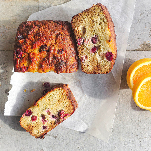 Cranberry Orange Pound Cake Loaf