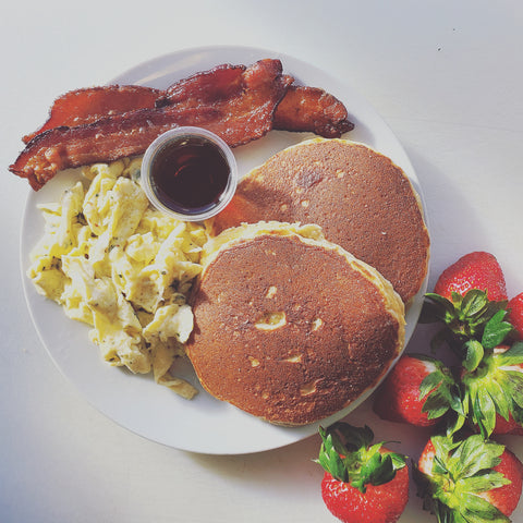 Pancakes, Eggs, and Bacon